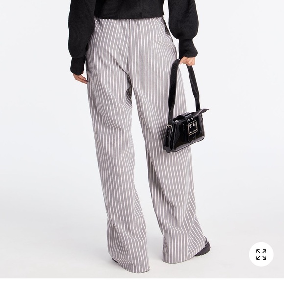 Striped Gray Pants - Picture 2 of 2